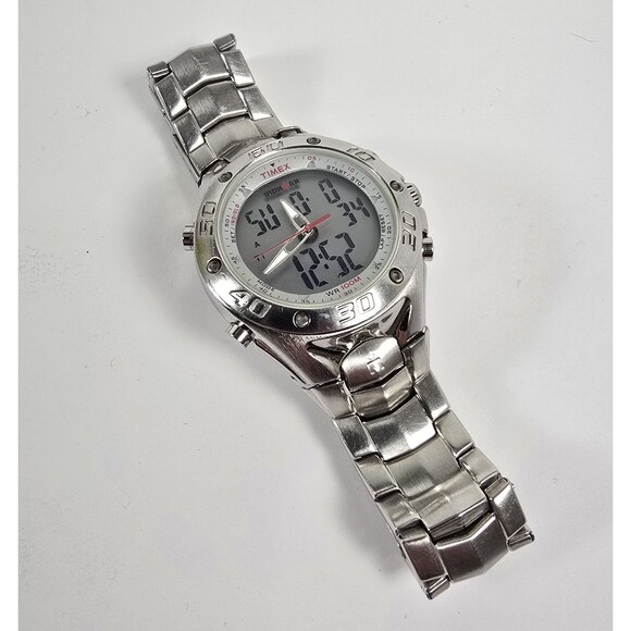 Timex Ironman Men's Watch T56371 Stranger Than Fiction Quartz Analog Digital 7.6 - Picture 1 of 8